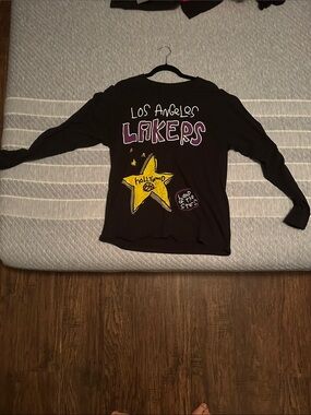 Nike Black Los Angeles Lakers Graphic Long-Sleeve Tee